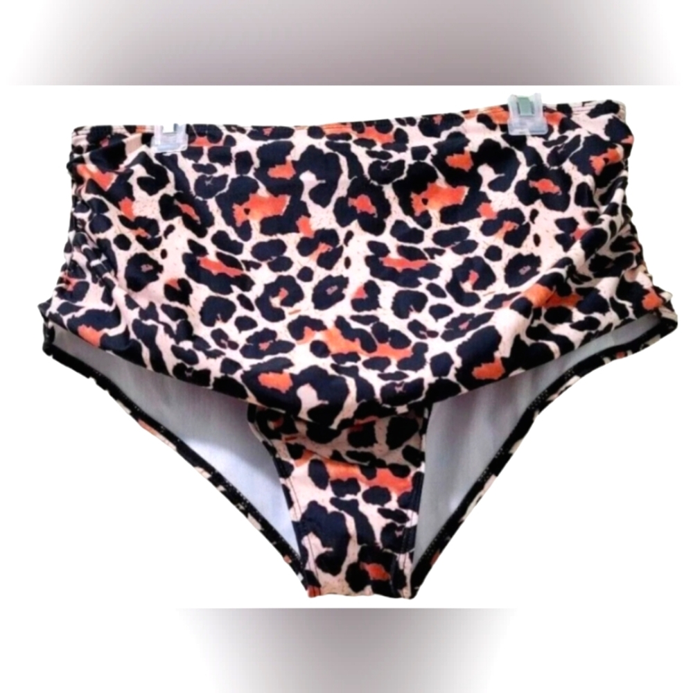 Cheetah Animal Print Bikini Bottoms Size 2X